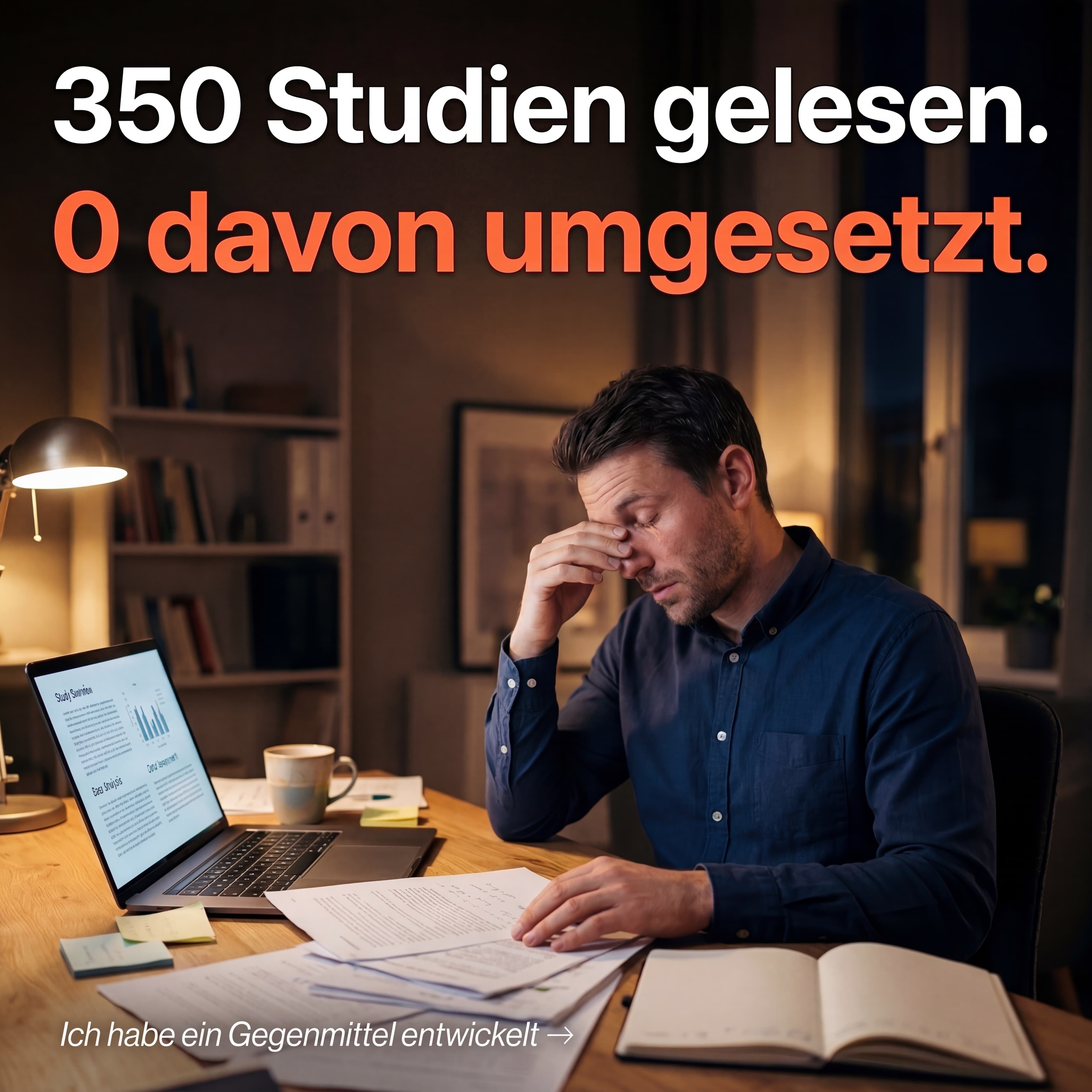 350 Studien gelesen. 0 davon umgesetzt.